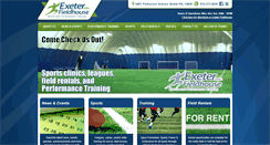 Desktop Screenshot of exeterfieldhouse.com